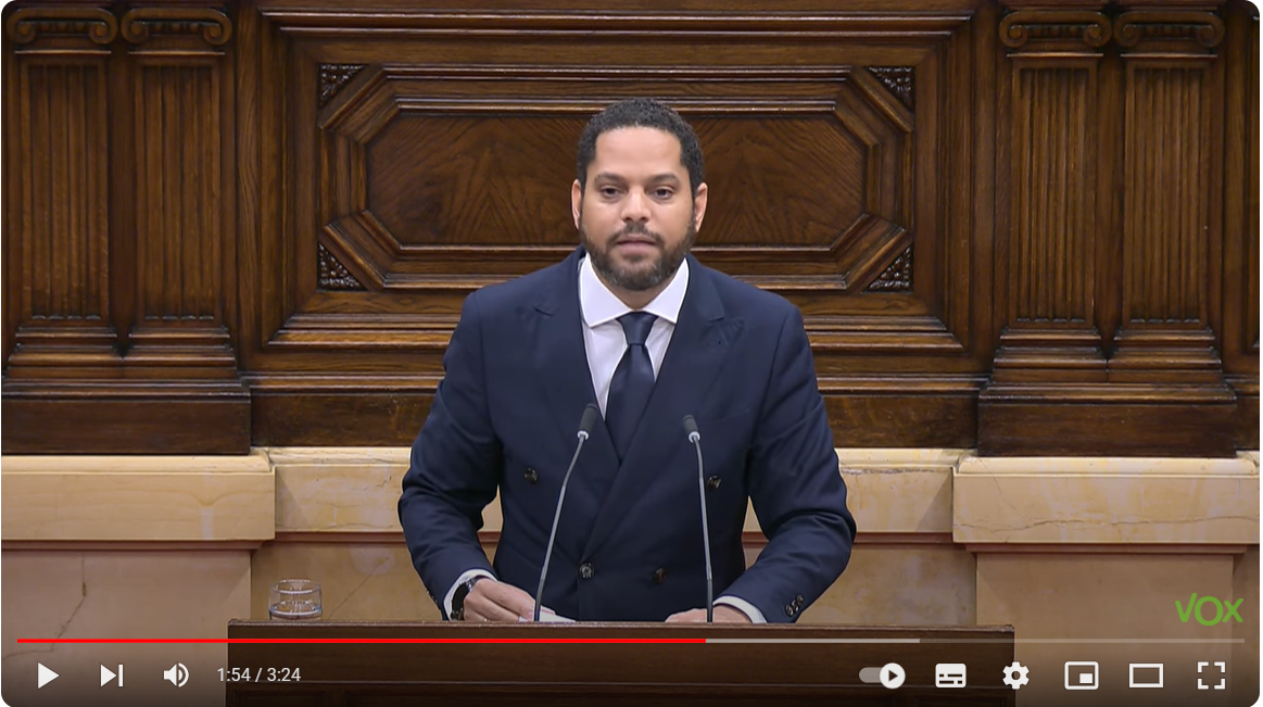 Ignacio Garriga contra la impunidad de Puigdemont pleno del 8 de agosto 2024